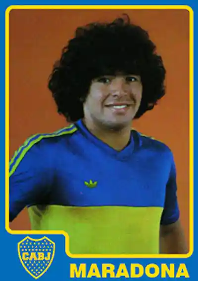 Maradona football sticker