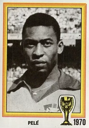 Pele football sticker